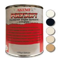 Мраморная шпатлевка Akemi Poly-soft 1.65 кг., пальерино-тёмная, кремообразная