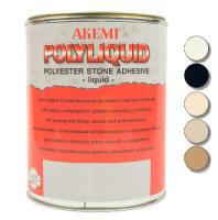 Клей полиэфирный жидкая шпатлевка Akemi Poly-Liquid темно-бежевая 